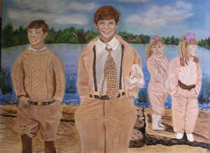 Childhood Memories - Pastel Painting by Margo Kelley