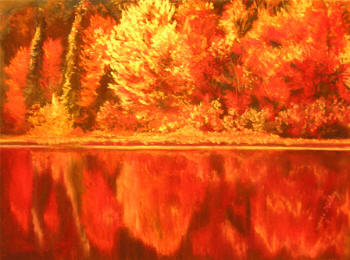 'Autumn Splendor' - pastel painting by Margo Kelley
