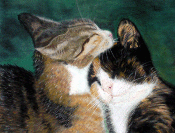 'Molly & Zoey' - Pastel Painting by Margo Kelley