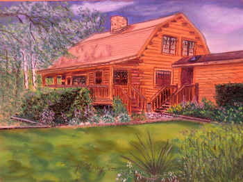 Rustic Charm - Pastel Painting by Margo Kelley