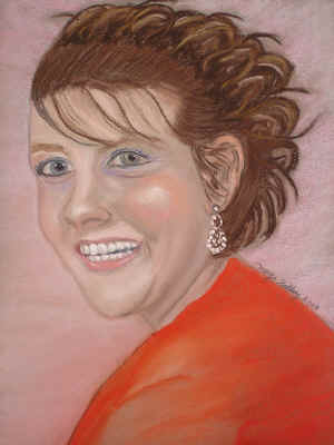 Siobhan - Pastel Painting by Margo Kelley