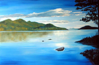 "Summer in Vermont" - oil painting by Margo Kelley